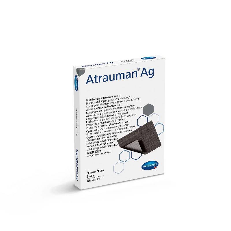 Пов’язки, просочені сріблом Atrauman® Ag 5см х 5см 10шт